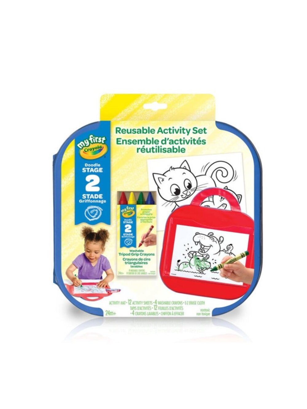 Crayola Reusable My First Colour & Erase  Activity Set New Sealed Age 2+